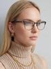 Gucci GG0756OA 001 Черно-золотые прямоугольные очки для мужчин и женщин