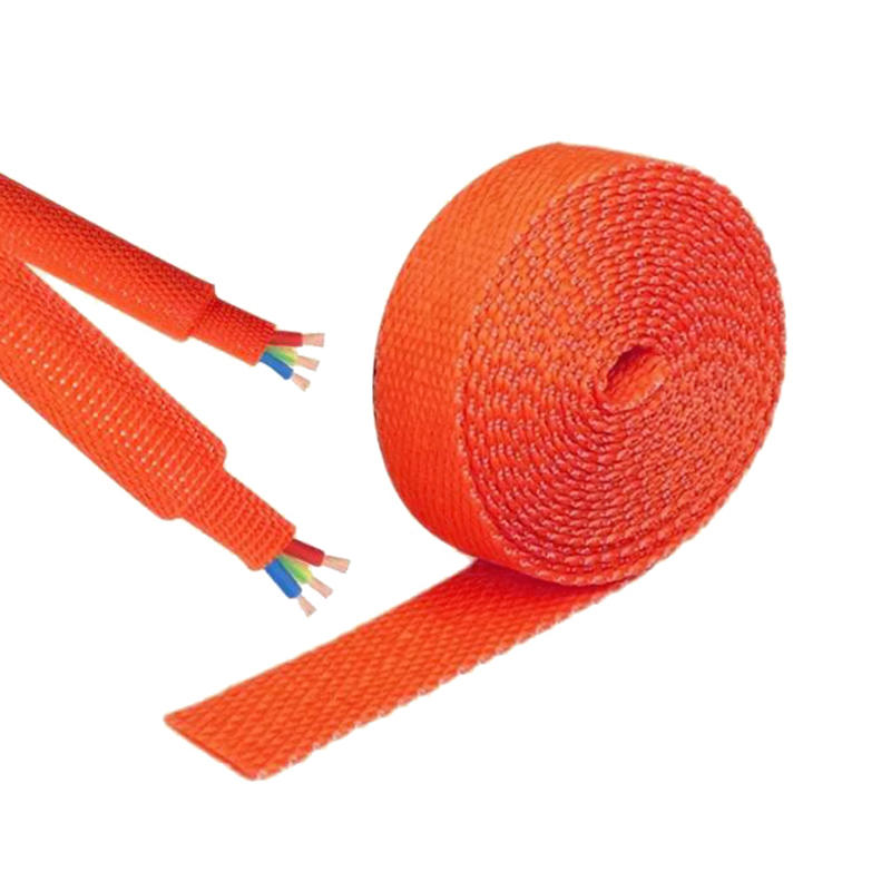 Wear-Resistant Cord Protector Wire Harness Shrinkable Braided Cable Management Sleeve Anti-Slip Protective Wrap