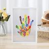 Wooden Frame Handprint Photo Frame Kit DIY Transparent Photo Frame  for Family Baby Pet