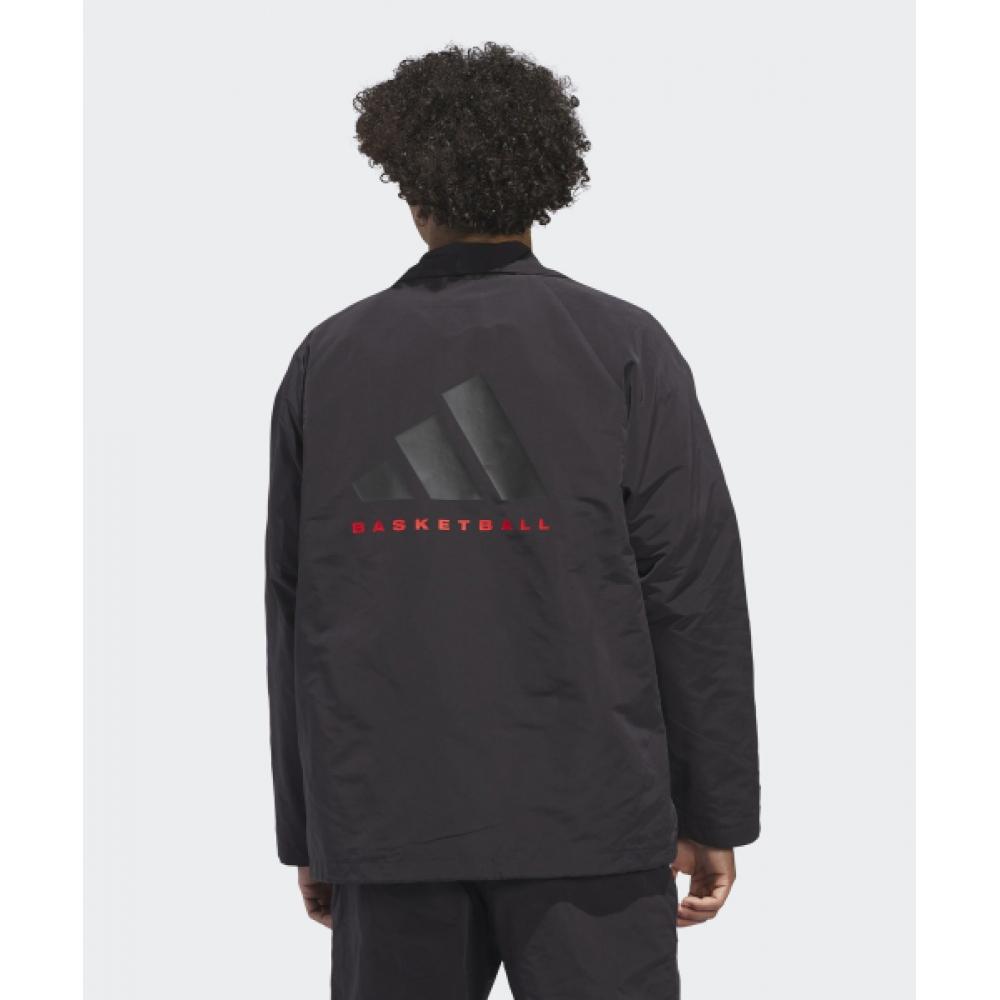 Adidas Basketball Coach Jacket   Black Iw5641