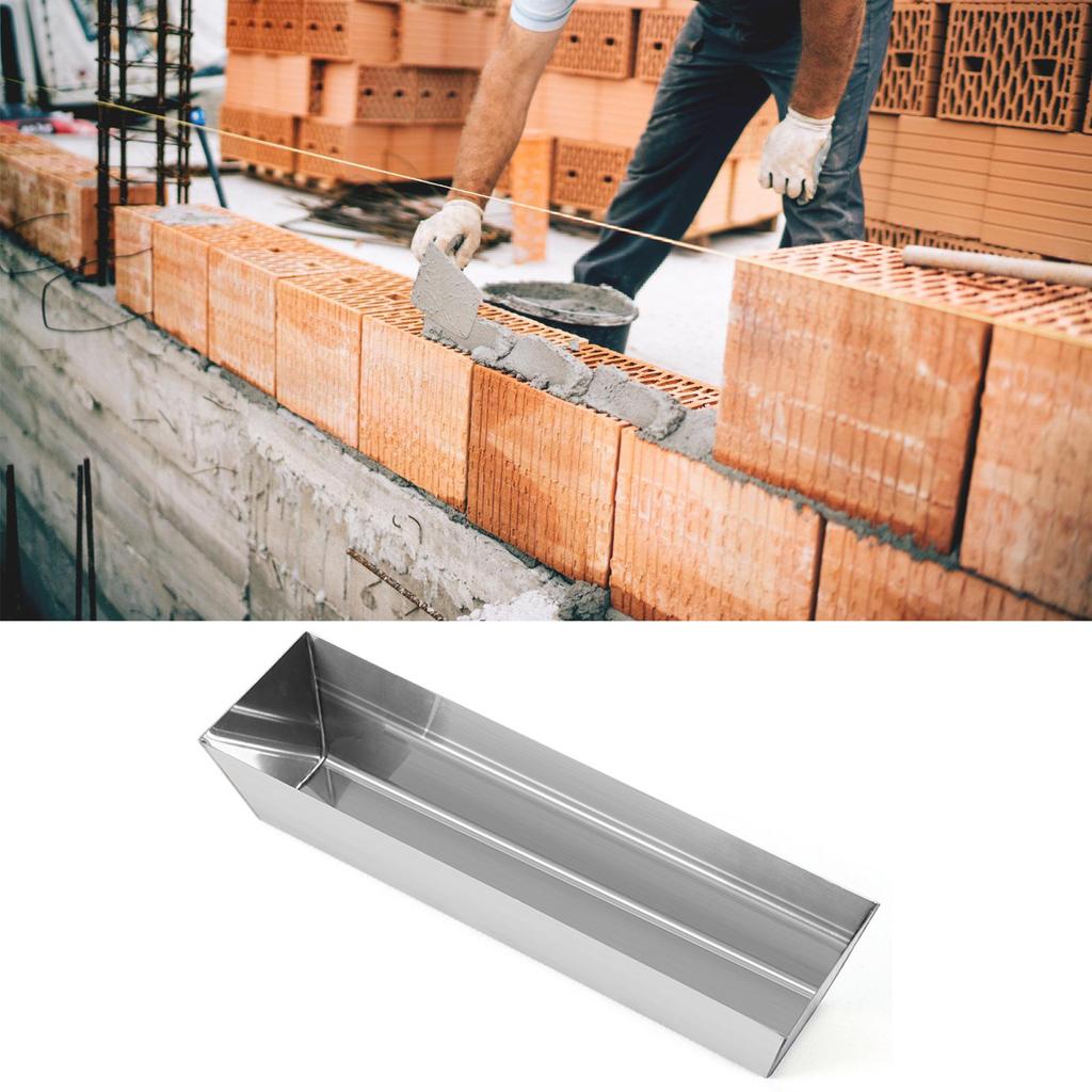 14'' 16'' стальной поддон для грязи с обрезанными краями для легкой очистки ножом нержавеющий инструмент для штукатурки поддона для грязи из гипсокартона