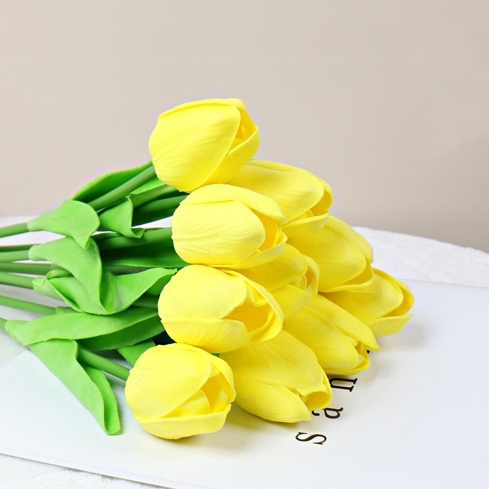 10pcs Artificial Tulip, False Tulip Home Decoration Supplies, Suitable for Home Decoration, Wedding Decoration and Other Scenes