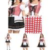 Elegant Bavarian Dirndl Dress For Women Featuring Off-shoulder Puff Sleeves Perfect For Oktoberfest Celebrations