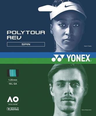 YONEX Теннисная струна Poly Tour Rev 125 Мята PTGR125, 12 м, (384), 1,25 мм,