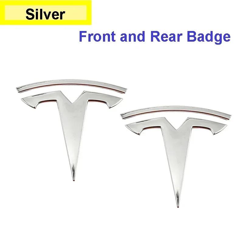 Автомобильная наклейка Tesla Металлическая Покрываемая Передняя эмблема логотипа Наклейка для Tesla Model 3 Mode Y Задний багажник Значок Углеродное волокно Наклейка Внешний