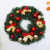1pc Christmas Wreaths for Front Door, Xmas Decorations Winter Wreaths Home Decorative Wreath with Flowers Pine Cones for Party