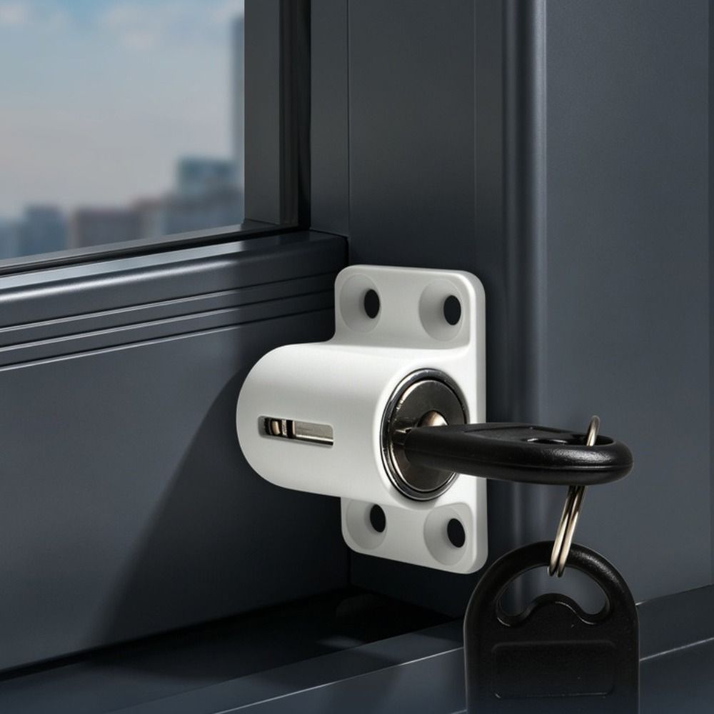 Aluminum Alloy Window Security Lock Fixed Buckle Child Safety Protection Lock Sliding Door