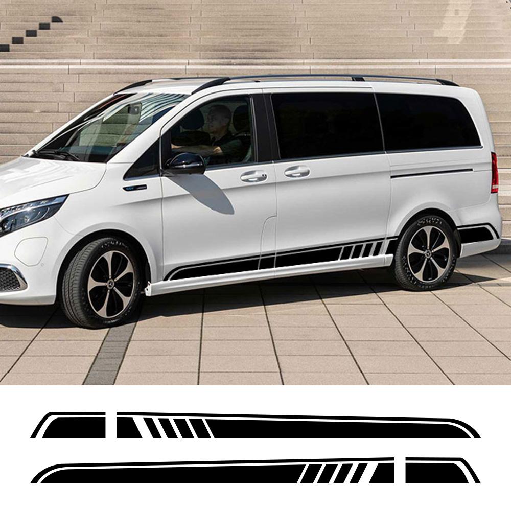 2 шт. Автомобильные наклейки для Mercedes Benz Vito V-Class Viano W447 V260 W639 W638 Marco Polo Camper Van Аксессуары для тюнинга Виниловые наклейки