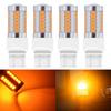 4 шт. 7443 7444NA 5630 33-SMD янтарный 900 люмен 8000K супер яркий светодиодный фонарь поворота, стоп-сигнала, лампа 12 В 3,6 Вт