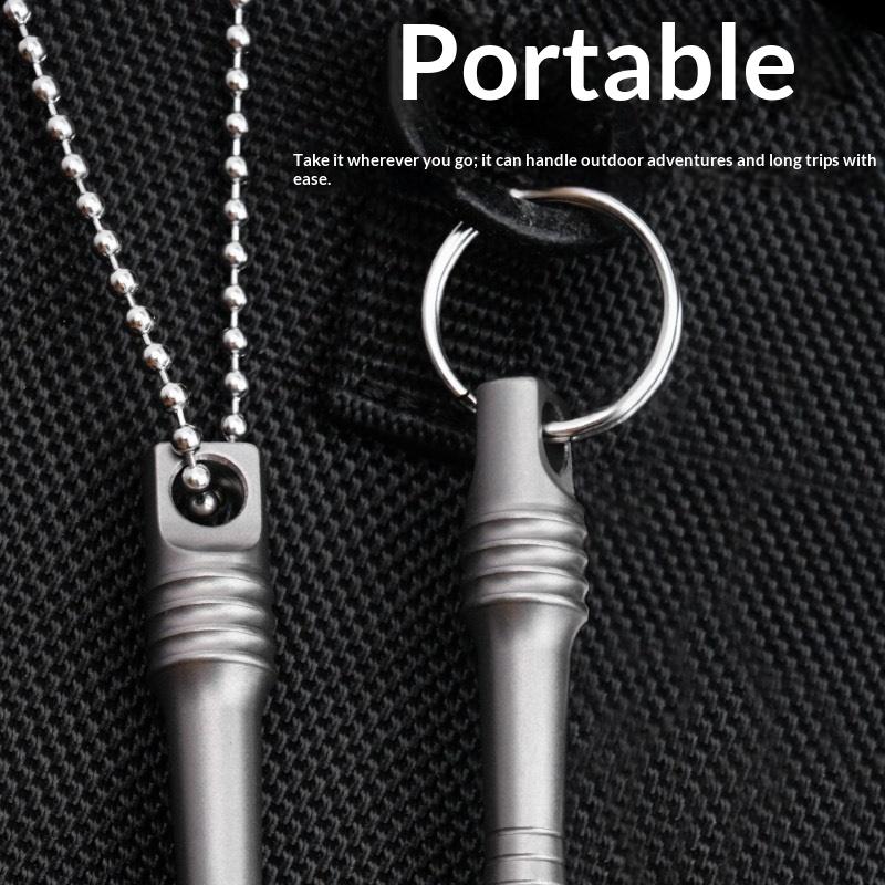 Титановый сплав Лом Открывалка для бутылок Мини Брелок Edc Многофункциональный Инструмент для вскрытия экспресс-доставки Монтировка Подвеска-ожерелье