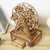 Cross-border New 3D Jigsaw Ferris Wheel Wooden Toys Educational Assembled Toys DIY Creative Ornaments