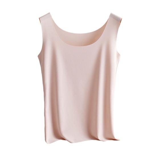 Женская майка Ice Silk с круглым вырезом без рукавов, топ-майка, базовая летняя блузка-майка, повседневные рубашки для тренировок