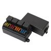 12 Way Blade Fuse Holder Box with Spade Terminals for Auto Car Truck Trailer Fuse 4Pin 12V 40A Relays