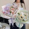 1 Roll Flower Packaging Paper Attractive Flower Bouquet Waterproof Florist Wrap Paper Honeycomb Floral Wrapping Paper