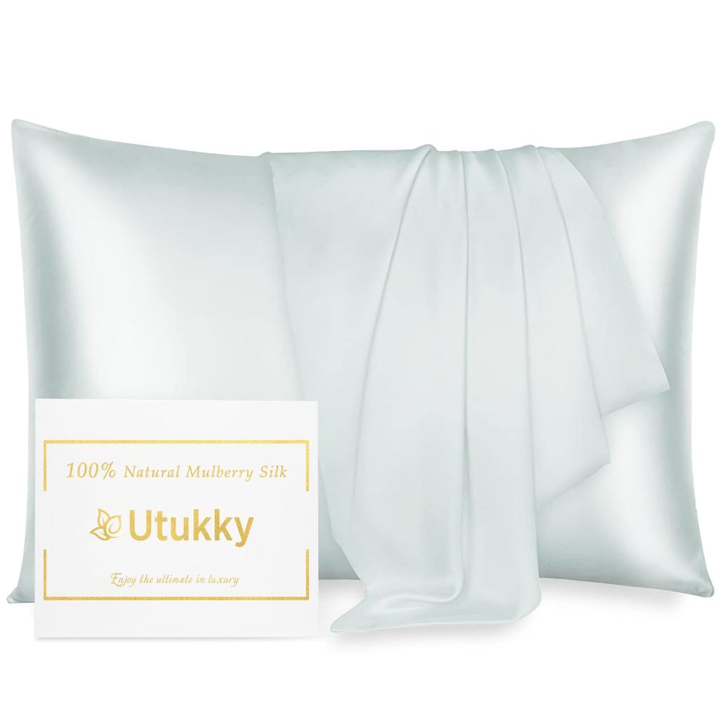 Utukky Pillow Silk Pillow 43 X 63 Silk Pillow 6A Envelope Silk Envelope Type Pillow Beautiful Hair and Beautiful Dry Odor Set of 1 Cover, Cover, Cm,