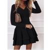 Autumn and Winter New Casual Women's Dress Temperament Commuting Cake Dress