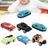 1:64 Alloy Car Toy Simulation Fire Fighting Truck Vehicle Model Children Kid Car Toy6pcs / Set