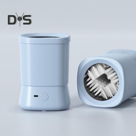 Автоматический очиститель для собачьих лап, перезаряжаемый через USB, силиконовая грязная машина для чистки лап для маленьких, средних и больших кошек и собак