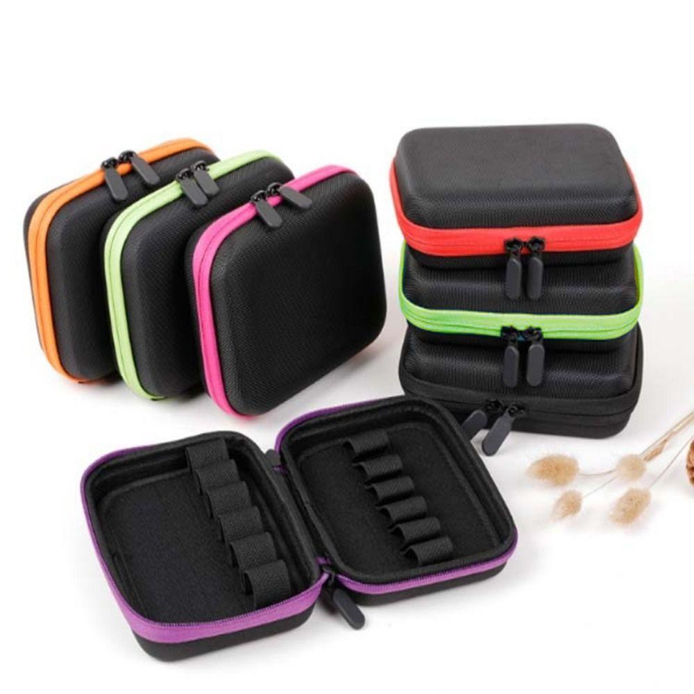 10ML Capacity Essential Oil Case 12 Slots Aromatherapy Storage Bag Perfume Box Roller Bottles