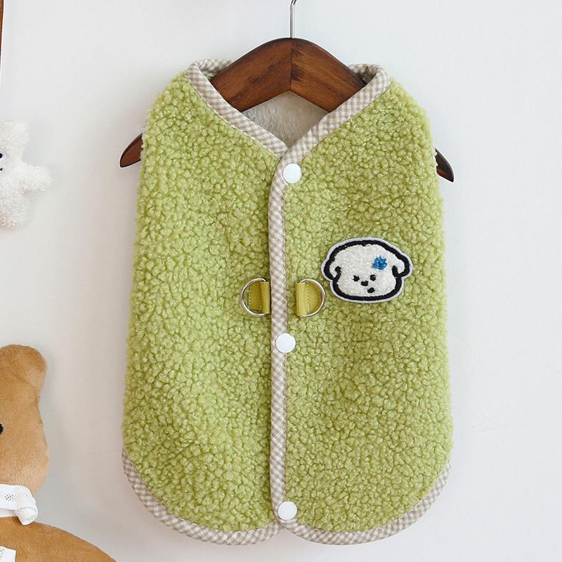 Флисовый теплый жилет для собак, куртка, зимняя, зеленая, коричневая, одежда для собак маленьких пород, чихуахуа, бульдог, пальто без рукавов, наряд для щенка XXL