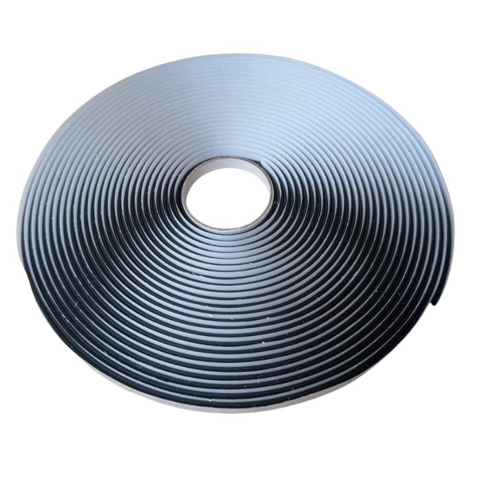 Butyl Cord 4.1 , 12 , Black, Self-Adhesive, Waterproof And Vapor-Tight, On Silicone Paper