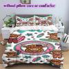 Cute animals surfing Pattern Bedding,Quilt Set Quilt Cover Pillowcase Home Birthday Gift (1*duvet cover+2*pillowcase,without core)