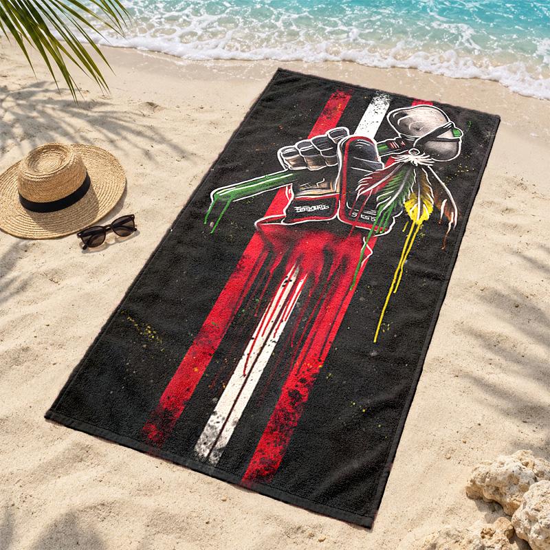 Chicago Blackhawks Microfiber Beach Towel Quick Dry Sand Free Lightweight Beach Towels for Travel Swimming Camping
