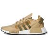 Мужские кроссовки NMD_R1 V2 бежевого цвета Focus Olive, коричневый с черными вставками GY1395