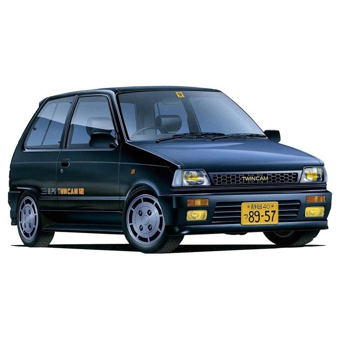 Модель Fujimi 1/24 Suzuki Alto Twin Cam/Turbo/Alto Works ID-56 Белый 21см x 6см x 33см
