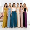 Женские широкие брюки из хлопка и вискозы с карманами, прямые, свободные, больших размеров, стройнящие, весенние, летние, повседневные, для улицы