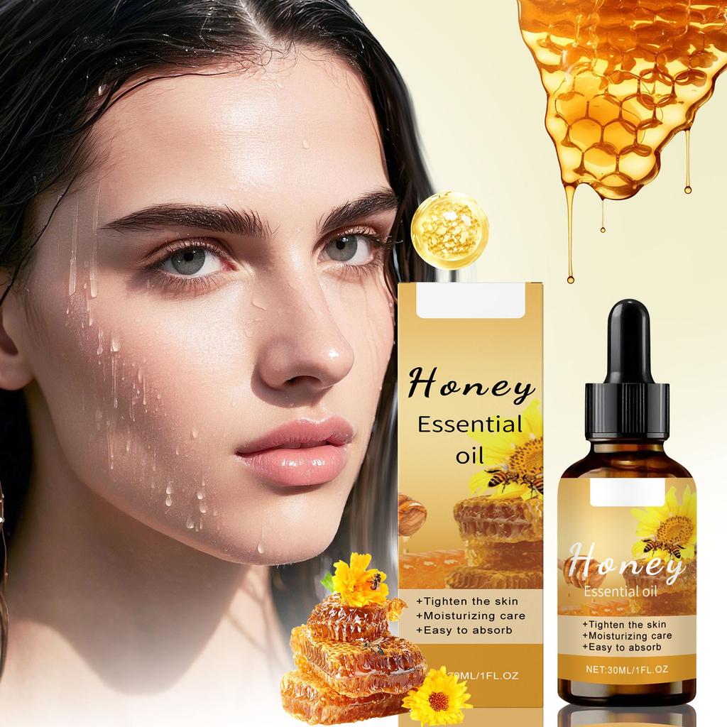 Honey Serum Oil Moisturizing Serum Oil Delicate Skin Texture Whole Body Moisturizing Care Oil Improves Dryness,30ml