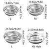Stackable Divided Food Steamer Tray Round Steaming Plate Stainless Steel Steaming Basket  Vegetable