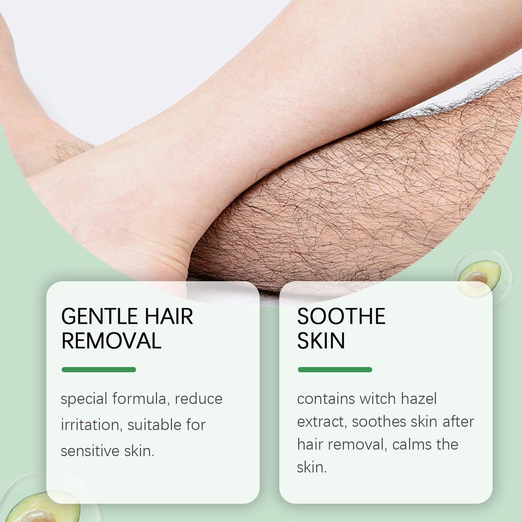 Мягкий крем для удаления волос 30 г Мягкий нераздражающий очищающий и смягчающий кожу всего тела Мягкий крем для удаления волос