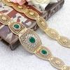 Gold Color Crystal Women Dress Belt Belt Bride Waist Chain Adjustable Length Body Jewelry