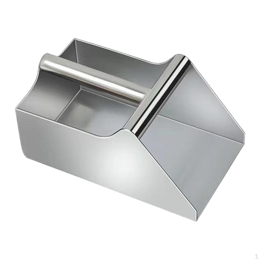 Бытовой совок для уборки пыли Многоцелевой из нержавеющей стали с ручкой Сборщик мусора Ручной