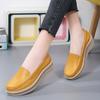 Spring and Autumn New Flat Slope Heel Versatile Thick Bottom Middle Heel Casual Women's Single Shoes