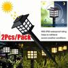 2Pcs/Pack Solar Power Pathway Lights Outdoor Garden Lights Landscape White/Warm White Light for Lawn Garden Ornaments Outdoor
