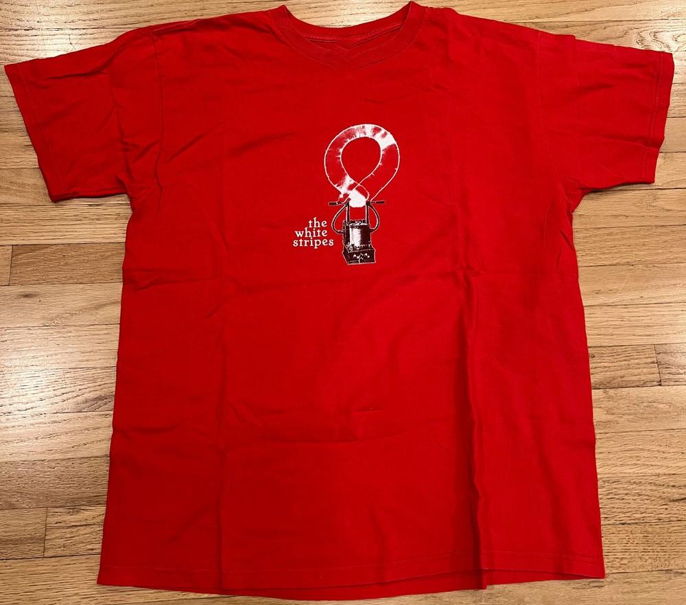 2005 The White Stripes Тур Концертная Футболка Хлопок Унисекс Футболка Размер S4XL Унисекс Футболка