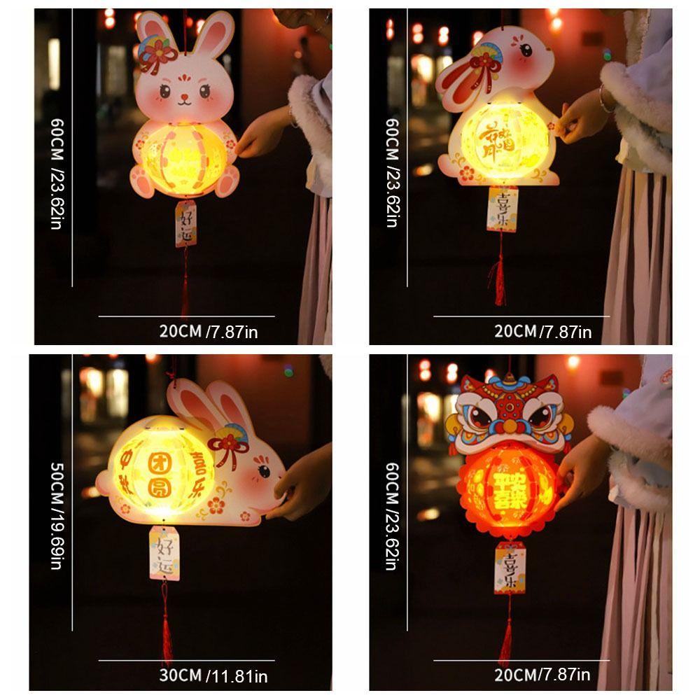 Luminous Rabbit Lantern Hanging Handheld Luminous Lantern Mid-Autumn Festival Lantern Chidlren