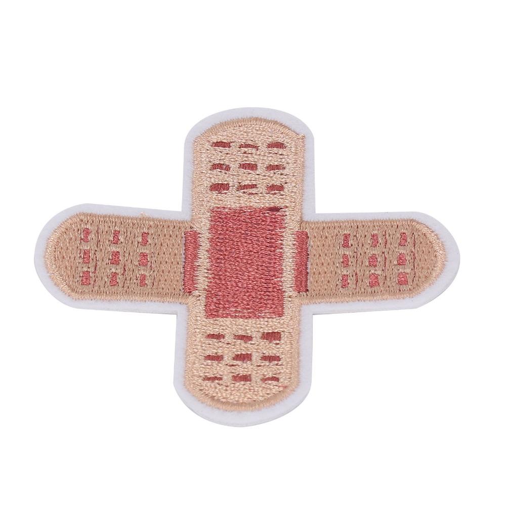10pcs Bandage Design Iron On Patch Cross Shape Applique Patch Funny Embroidered Patch For DIY