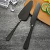 2Pcs Cake Knife Shovel Set Tableware Kit Serrated Edge Cake Server Blade Cutter Pie Pizza Shovel Wedding Birthday Party Cutlery