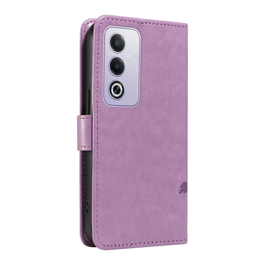 For Oppo A5 4G/5G/A80 5G/A3 5G/A3 Pro (India) 5G/A3 Pro (Global) 5G PU Leather Cases Flower Pattern Wallet Cover with Strap