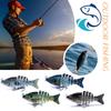 5CM/2.5G Multi-Jointed Fishing Lure with Hooks Slow Sinking 6-Section Swimbait Bionic Hard Artificial Bait Freshwater Saltwater Fishing Accessories