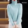 Mink Cashmere High-Neck Loose Pullover: Women's Thick Knit for Autumn/Winter 2025