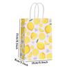 6pcs Tropical Summer Lemon Theme Candy Snack Biscuit Handheld Gift Bag Wedding Birthday Anniversary Celebration Party Supplies