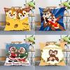 Cute Cartoon C-Chip 'n' Dale Pillow Case Cushion Cover Polyester Pillowcase Decorative Sofa Cushion Pillowcase Home Decor