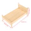 1Pcs Dollhouse Miniature Simulation Bed Model Diy Accessories Scene Furniture