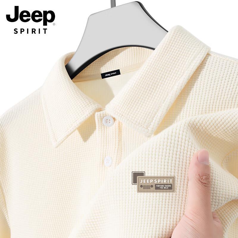 Мужская футболка-поло вафельной вязки JEEP SPIRIT