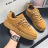 Hot Sale Yellow Men's Skateboard Shoes Cheap Trend Platform Casual Sneakers Men Streetwear Skate Sports Shoes Men Basket Homme