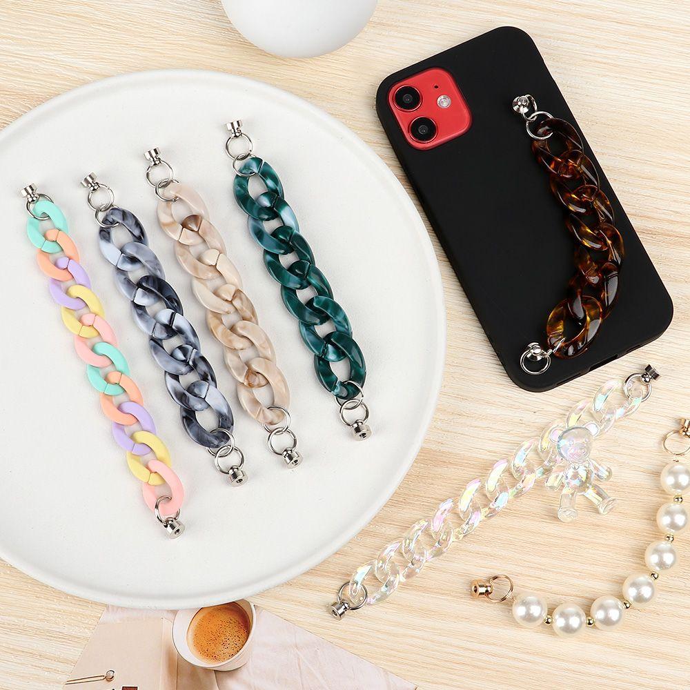 DIY Phone Case Decoration Drop Anti Lost Phone Pendant Wrist Chain Mobile Lanyard